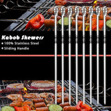 BBQ Accessories Kit - 20pcs Stainless BBQ Grill Tools Set for Smoker Camping Barbecue Grilling Tools BBQ Utensil Set Outdoor Cooking Tool Set with Canvas Bag Gift for Thanksgiving Day, Christmas Cooking Coll