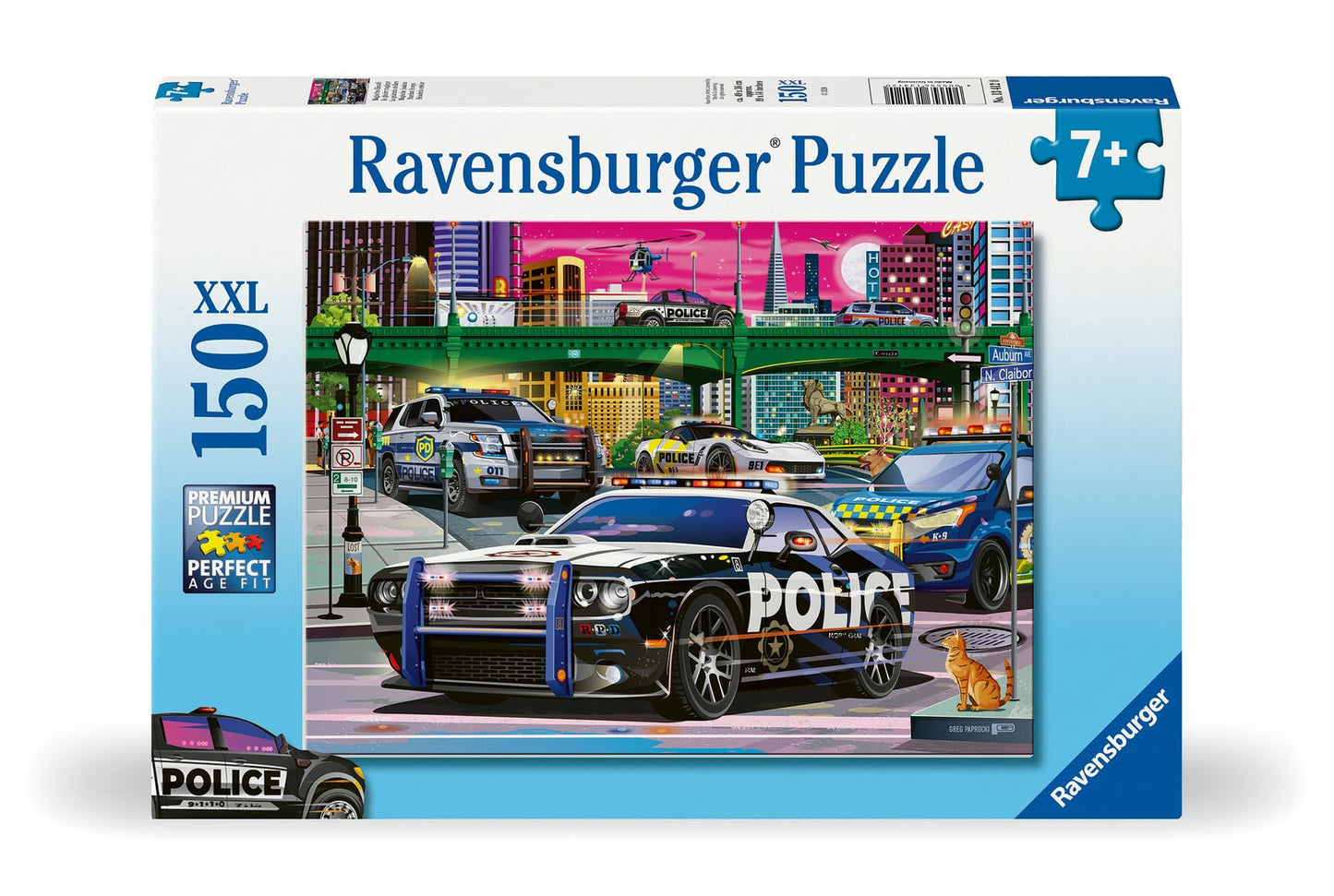 Ravensburger Police on Patrol 150 XXL Piece Jigsaw Puzzle for Kids - Every Piece is Unique, Pieces Fit Together Perfectly