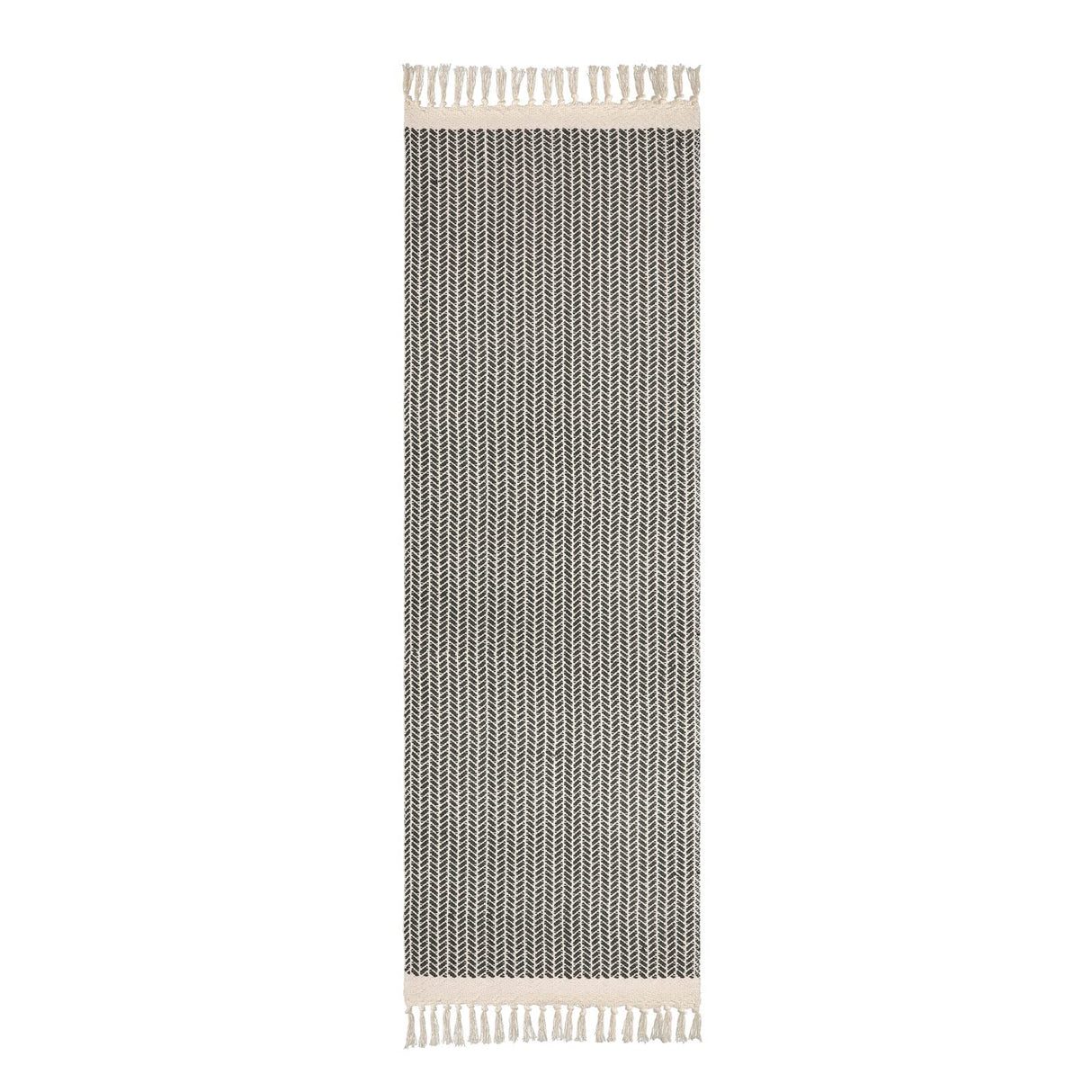 Lahome Boho Kitchen Runner, 2'6''x8 Entryway Rug Lightweight Runners for Hallway Washable Runner Rug with Tassels, Farmhouse Grey Rug Non Shedding Carpet Runner for Bathroom Foyer Lahome