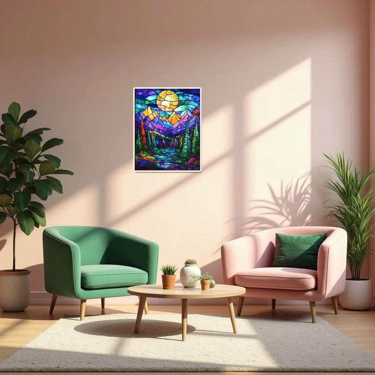 obterie Mountains Paint by Numbers Kit for Adults Beginner Sun Oil Painting Kit Adult Paint by Number Kits on Canvas DIY Painting for Beginners Art by Numbers for Gifts Home Wall Decor 16x20 Inch obterie