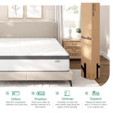 Novilla Full Size Mattress, 10 Inch Full Hybrid Mattress in a Box, Pocket Innerspring Mattress Full for Motion Isolation, Pressure Relief, Sopportive & Firm Feel Novilla