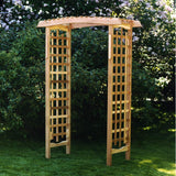 All Things Cedar GA87 Garden Arbor | Handcrafted Wooden Trellis for Climbing Plants Outdoor | Cedar Wedding Arches for Ceremony | Easy Assembly, Weather Resistant 60x25x86 All Things Cedar