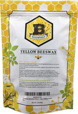 Beesworks Yellow Beeswax Pellets (1 lb) | 100% Pure, Cosmetic Grade, Triple-Filtered Beeswax for DIY Skin care, Lip Balm, Lotion, and Candle Making BEESWORKS