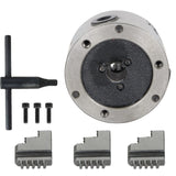 WFLNHB K11-80 3 Inch 3 Jaw Self Centering Lathe Chuck 3" for CNC Drilling Milling Machine Total 2 Set of Jaws WFLNHB