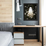 NPCSWXQ Paint by Numbers Kit for Adults Beginners, Ghost Floral Painting Crafts Number Art Paint Kits for Home Wall Bedroom Study or Office Decor Gift 16x20Inch NPCSWXQ