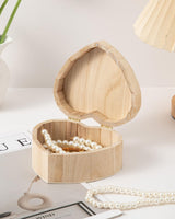 6 Piece Small Wooden Box Unfinished Wooden Treasure Box with Lids for DIY Crafts (5 x 4.7 x 2.5 inches) Xhqsulsclac