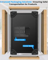 Safe Box, 3.2 Cuft Home Safe with Fireproof Waterproof Bag, Anti-Theft Digital Security Safes with Smart Alert System, Removable Shelf, Mute Function, Document Safes for Money Jewelry FOWORE