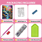 Landscape Diamond Painting Kits for Adults - Scenery Diamond Art Kits for Adults, Round 5D Forest Gem Art Kit for Adult DIY Crafts Kit Gift Home Wall Decor Gifts (16x12 inch) xackcme