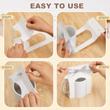 Kosiz 72 Pack Mug Boxes Gift Bags Bulk for Sublimation Mugs Gift Box with Window Mug Boxes for Shipping Selling Gift Packaging Box for Blanks Sublimation Coffee Mugs Gift Wrapping (11 Oz) Kosiz