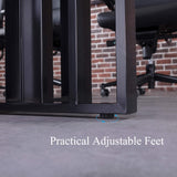 10ft Large Conference Table - 2" Thick Top & Metal Grid Base | Easy Assembly | Cable Management | Commercial Office Desk, Modern Executive Meeting Table for Office (10-20 People) SAINTCY