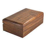EARTHLY HOME Handmade Wood Keepsake Box Jewellery Organiser Unique Gift Ideas for Men & Women Decorative Multipurpose Travel Storage Box (5 x 3 x 2 inch - Brown) EARTHLY HOME