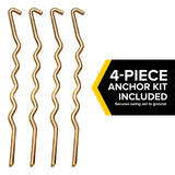 Sportspower 'Swing and Play' Galvanized Metal Swing Set(6 Year Warranty): 2 Swings+Standing, 2 Kid Roman Glider+Saucer, 5' Wavy Slide, EXCEEDS ASTM Safety Standards*4pc Anchor Kit* Sportspower