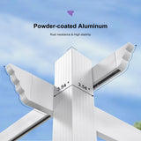 PURPLE LEAF 10' X 13' Outdoor Retractable Pergola with Sun Shade Canopy Cover White Patio Metal Shelter for Garden Porch Yard BBQ Beach Gazebo Grape Trellis Pergola, Turquoise Blue PURPLE LEAF