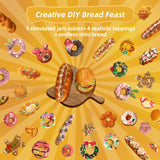 iLAND Cute Crafts for Teens Women Adults of DIY Air Dry Clay Art Mini Food, Modeling Clay Kit for Fun Date Night Craft Set Realistic 1/12 Scale Accessories for Dollhouse Kitchen Creative Crafting Gift iland