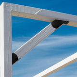 Rasugarlary Pergola Brackets, 2 Pcs 45-Degree Angle Bracket Heavy Duty Connector Brace for 4x4'' (Actual: 3.5x3.5'') Wood Post and Beam Pergola Gazebo DIY Kit Rasugarlary