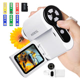 Hideal HP20 IPS Microscope for Kids: [3-in-1] [Easy and Fun] 2" Portable Handheld Microscope Miniscope, Pocket Mini Scope Educational Science Kit, Christmas Birthday Gifts for Kids, 32GB, White Hideal