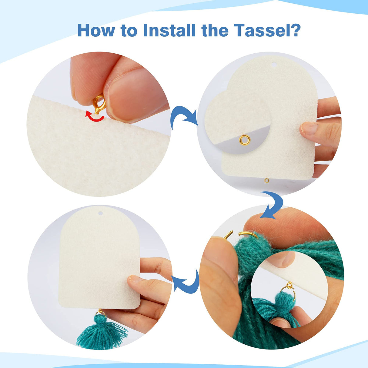 Temlum 40 Pcs Sublimation Air Freshener Blanks with 40 Pcs Tassels, Elastic Rope, Clear Bag, Sublimation Blanks Products DIY Air Freshener for Car, Home Hanging Decoration Sublimation Accessories Temlum