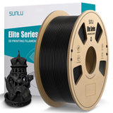 SUNLU Elite PLA 3D Printer Filament 1.75mm, Fit Most FDM 3D Printers, Neatly Wound, Dimensional Accuracy +/- 0.02 mm, 1kg Spool (2.2lbs), Black YOOPAI