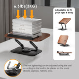 SupeDesk Book Stand for Reading, Adjustable Book Holder with 360° Rotating Bases, Foldable Designs, and Elastic Clips, Multifunctional Display Stand for Recipe, Cookbooks, Magazines, Tablets, Laptops SupeDesk