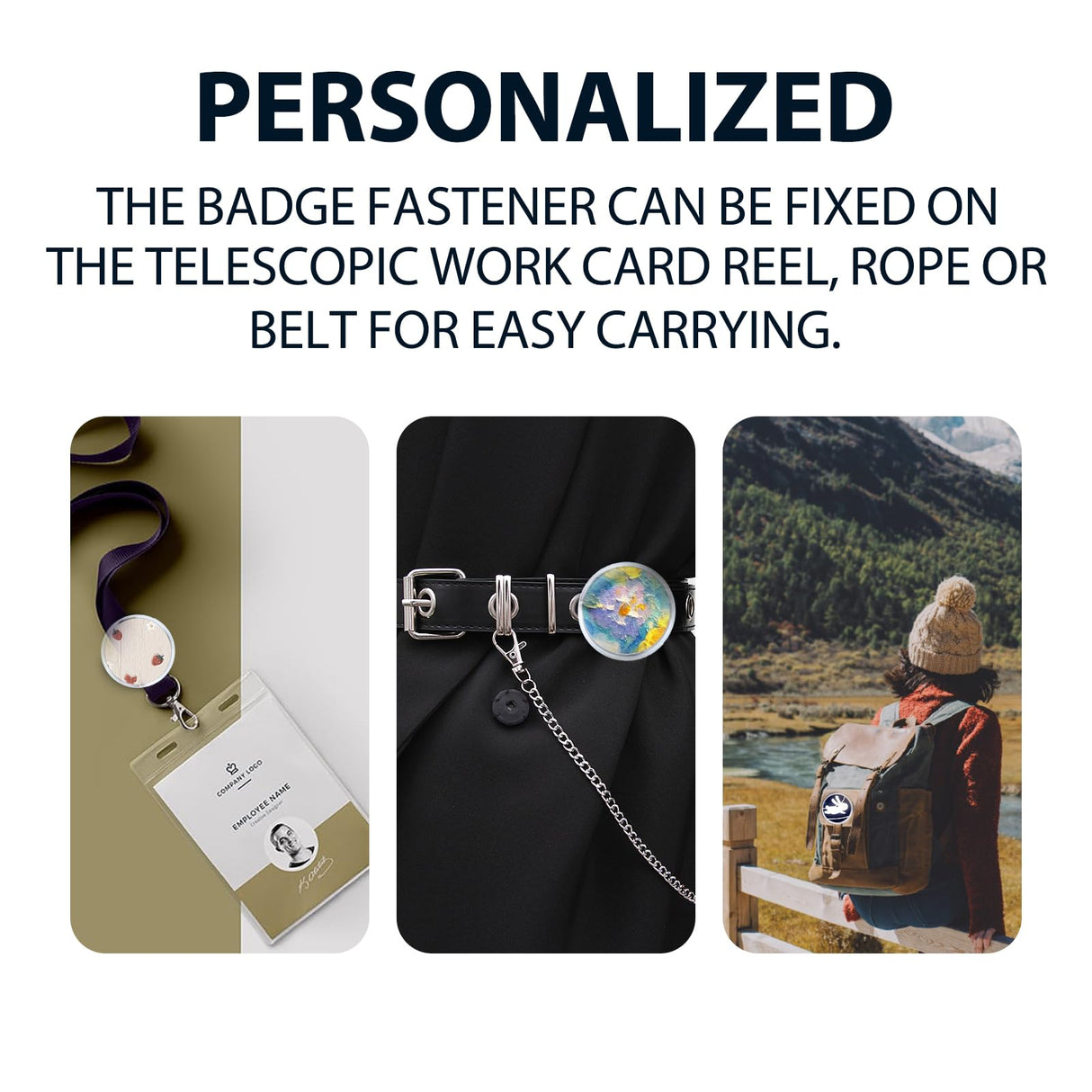 20 Pack Clear Button Pins 1.5 inch DIY Button Pins Kit Make Your Own Acrylic Buttons with Sublimation Button Maker Set for for Christmas Craft Supplies DIY Badges School Projects NIIIYTYB