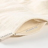 ASPMIZ Cotton Linen Kitchen Valance Curtains, Boho Rustic Button Linen Valances for Windows Farmhouse, Grey Stripe Valance Window Topper Treatment, Window Valances for RV Bathroom Cafe, 52 x 18 Inch ASPMIZ