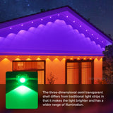 Cuiwos 300ft Permanent Outdoor Lights Pro,Phone App & Remote, RGB Eternity Eaves Lights IP68 Waterproof, House Roof Outdoor String Light Cuiwos