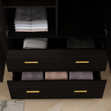 AIEGLE 2 Doors Wardrobe Armoire with Drawer, Freestanding Armoire Wardrobe Closet with Hanging Rod, Bedroom Wood Clothes Storage Cabinet Organizer in White (31.5" W x 18.9" D x 66.9" H) AIEGLE