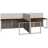 Bush Business Furniture Double Cubicle Desk with Privacy Panels | Easy Office Collection Two Person L Shaped Table | 60Dx120Wx45H Bush Business Furniture