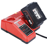M12 & M18 Multi Voltage Lithium Ion Battery Charger for Milwaukee 48-59-1812 18V&12V Fuel Gauge XC Battery Qbmel