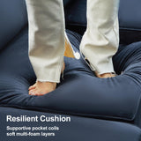 Belffin Large Modular Sectional Sofa Sleeper Sectional Couch with Storage Velvet Sectional Sofa Bed for Living Room, 9 Seats, Blue Belffin