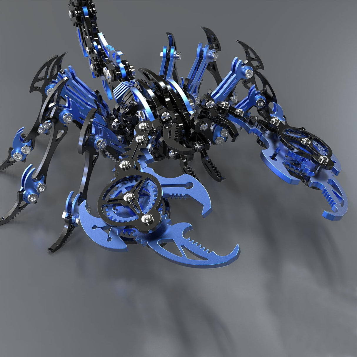 Scorpion 3D Metal Puzzles Kits for Adults Teens – 454 Pcs – Mechanical Assembly Models – 4 Hours to Build – Ideal for Gifts and Decorations (Blue and Black) Metalkitor