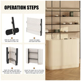DIHRVTHC Modern Reception Desk, Oval Console Table, White, One Size, Residential Use DIHRVTHC