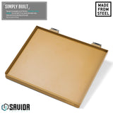 Savior Equipment Wall Rack System Heavy-Duty Steel Folding Table Workbench Shelf Collapsible Wall Mount Hanger, 17" Tan Savior Equipment