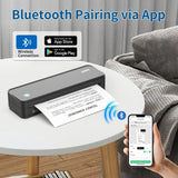 JADENS Wireless Portable Thermal Printer, 8.5''11'' Thermal Paper, 300DPI, Bluetooth, Inkless, Compatible with iOS, Android & Laptop JADENS