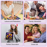 WSLWXSHM Diamond Painting Kits for Adults Sunflower, Round Full Drill Diamond Art Kits, 5D DIY Paint with Diamonds Crafts for Home Wall Decoration Gifts 12×12Inch, Flower WSLWXSHM