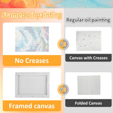 Mandun 3 Pack Halloween Paint by Numbers Kit for Adults with Frame, Ghost Paint by Numbers, Adult Gift Craft Kits 7.8x11.8Inch with Frame and Easel Mandun