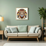 5D Diamond Art Kits for Adults,Lion Special Shape Diamond Painting Kits for Beginners, Animal DIY Crystal Diamond Dots Gem Art Craft for Home Decor 11.8x11.8 Inch Acelii