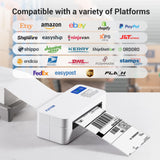 FLYFAR Bluetooth Thermal Shipping 4x6 Label Printer,Wireless Label Printer for Small Business,Support Windows,iOS,iPhone, Android,Used for Amazon,Shopify,Ebay,Ups,FedEx FLYFAR