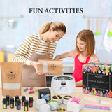 SAEUYVB Complete Candle Making Kit, Candle Making Kit for Adults with Hot Plate, DIY Starter Candle Making Supplies/Kit - Perfect as Home Decorations（White） SAEUYVB