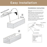 POPRHINO Fireplace Mantel Shelve, Solid Wood Baked Finish Wall-Mounted Floating Shelf for Over Fireplace, Handcrafted Floating Fireplace Mantels with Wooden Bracket, 80 x 8 x 6 Inches, Natural POPRHINO