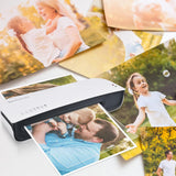 Laminator, A4 Laminater Machine, 9 Inch Thermal Laminater Machine, 4 in 1 Personal Desktop Cold Laminator with Paper Cutter and Corner Rounder 15 Laminating Pouches for Office School Business Use Beixtopopo