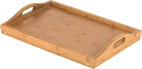 Home-It Large Bed Table Tray with Folding Legs - Breakfast Tray with Handles - Bamboo Bed Tray for Bed, Sofa, Eating and Laptops, Snacking and Working HOME IT