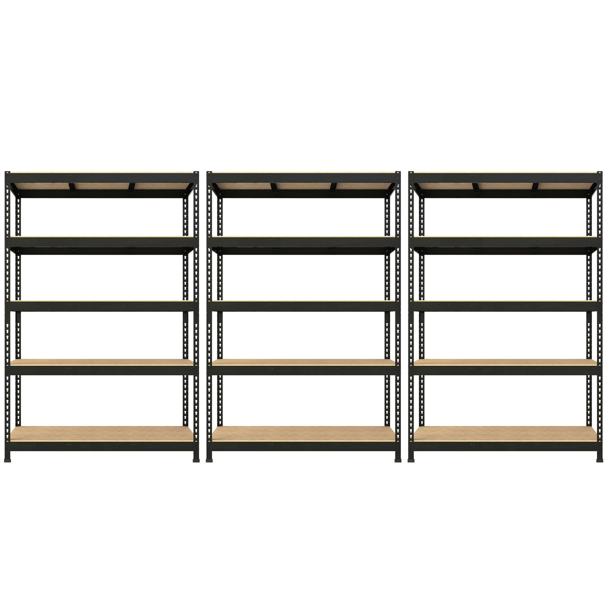 Prilinex Heavy Duty Storage Shelves 48" W x 24" D x 72" H - 3 Packs 5-Tier Adjustable Metal Garage Shelving Unit, Standing Utility Shelf Racks for Prilinex