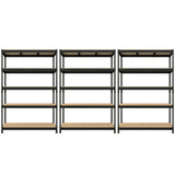 Prilinex Heavy Duty Storage Shelves 48" W x 24" D x 72" H - 3 Packs 5-Tier Adjustable Metal Garage Shelving Unit, Standing Utility Shelf Racks for Prilinex