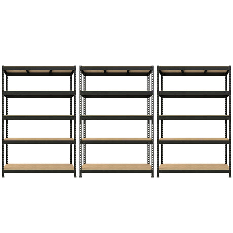 Prilinex Heavy Duty Storage Shelves 48" W x 24" D x 72" H - 3 Packs 5-Tier Adjustable Metal Garage Shelving Unit, Standing Utility Shelf Racks for Prilinex