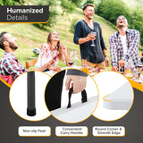 Folding Table 6FT Portable Heavy Duty Plastic Camping Table Foldable Table Plastic Dining Table Indoor Outdoor for Camping, Picnic and Party, White Dopinmin