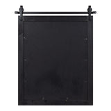 Kate and Laurel Cates Farmhouse Wooden Collage Picture Frame, 21x26 Matted to (4) 5x7, Rustic Natural Brown, Photograph Frame Fitting Four 5x7 Images with Barn Door-Inspired Design Kate and Laurel