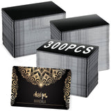 300 Pcs Metal Business Cards Black Metal Business Card Blanks for CNC Engraver Laser Engraving Reliable and Sturdy Multipurpose Aluminium Business Card Blanks Thickness 0.01 Inch Danghyuk