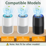 AP100-A/B Replacement Filter Compatible with AromaRoom AP100-A, AP100-B, AP100-C Air Purifi-ers, 3-IN-1 H13 True HEPA and Activated Carbon Filter for Smoke, Dust, Pet Dander (White) isinlive