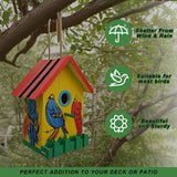 DIY Wooden Bird Houses for Outside with Paint Woodworking Craft for Kids and Adults Hanging Birdhouse for Garden Yard Decor Gifts URMYONLY